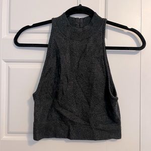 Black cropped sweater